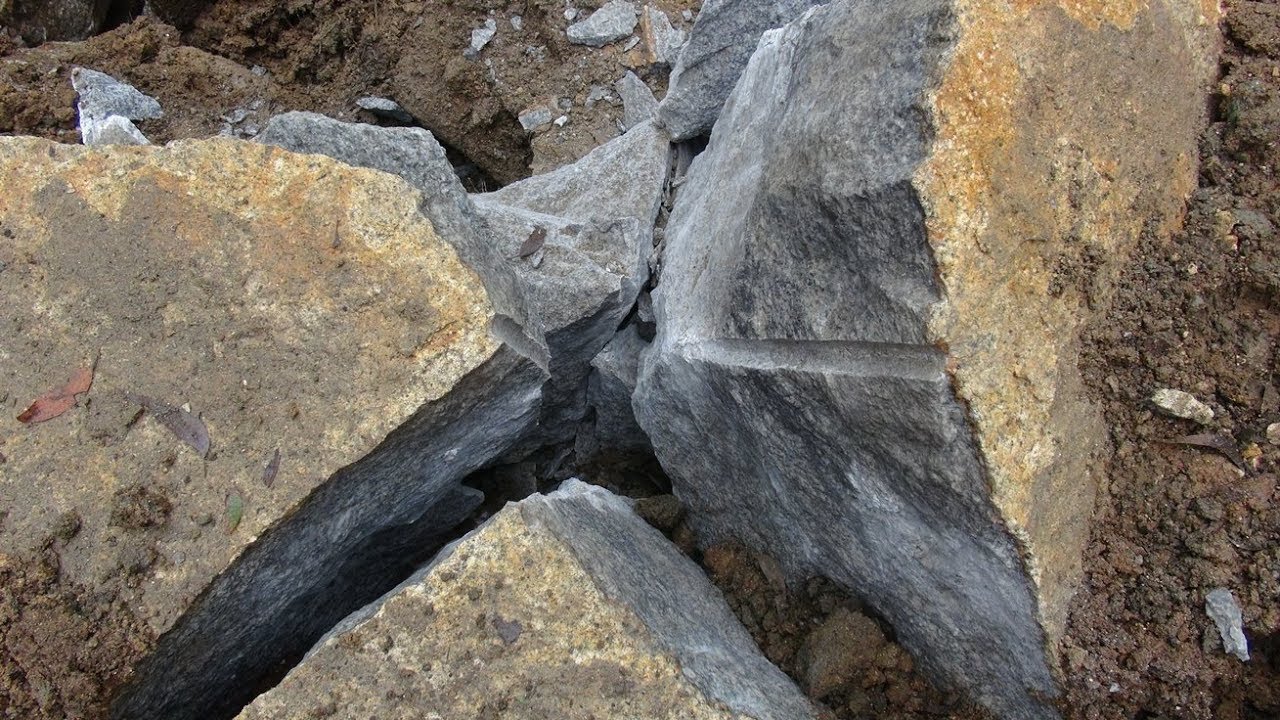 Blasting Granite on a culvert replacement project for DELWP