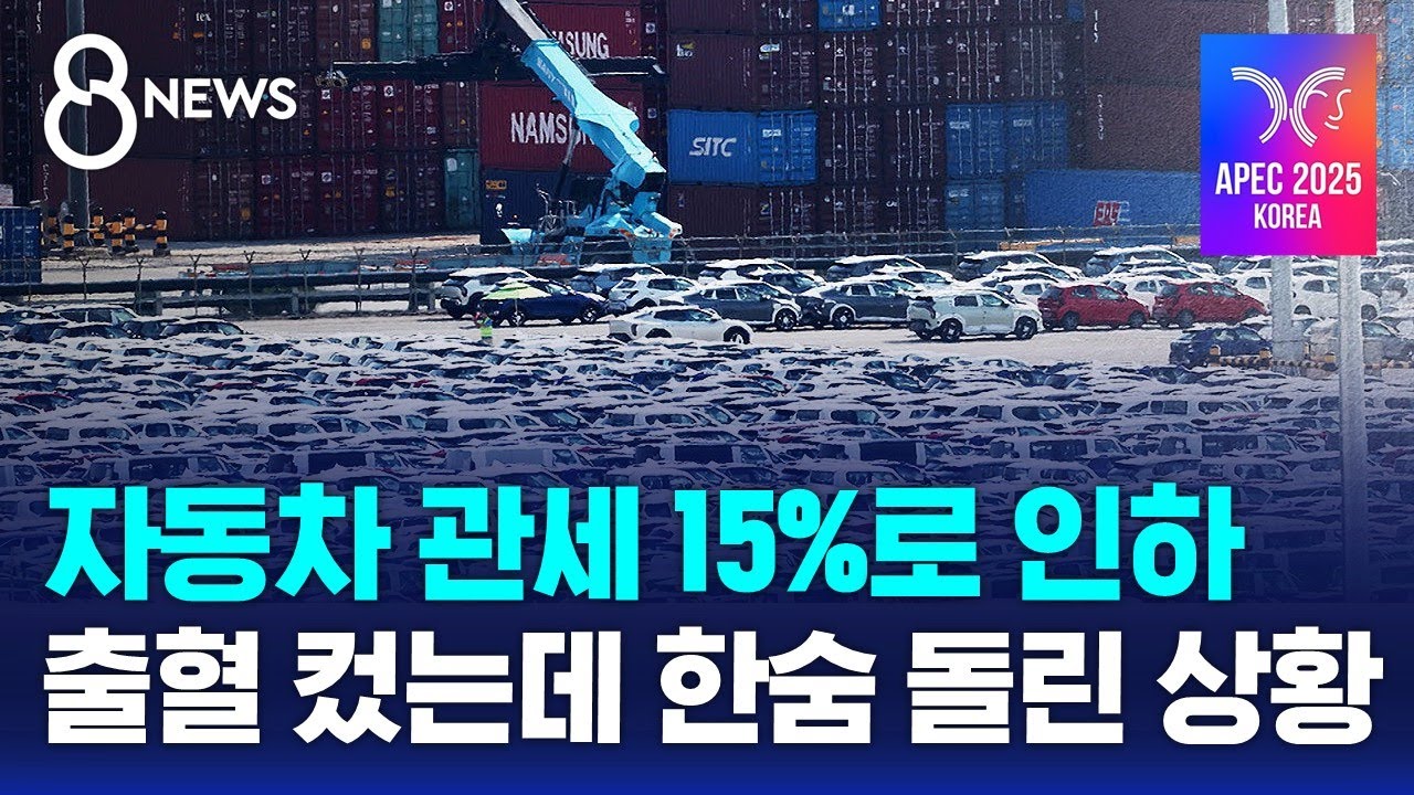 자동차 관세 15%로 인하&hellip;