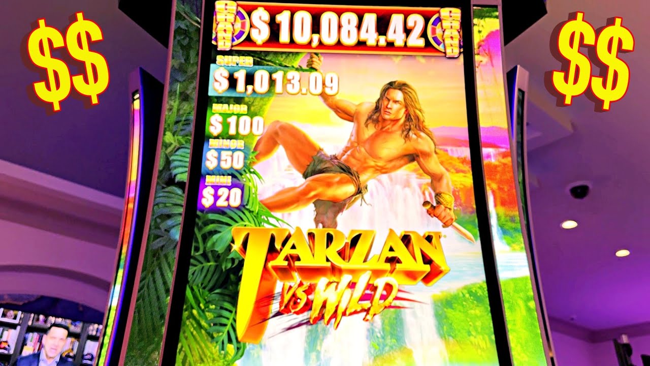 2ND SPIN BONUS ON NEW TARZAN SLOT!!!!!!!!!