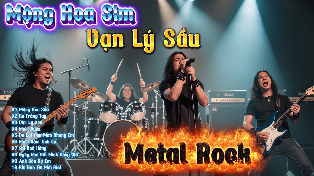 METAL ROCK -  MỘNG HOA SIM , VẠN LÝ SẦU, MƯỜI NĂM TÌNH CŨ  - MAX VOLUME  - NGHIỆN VÌ NGHE