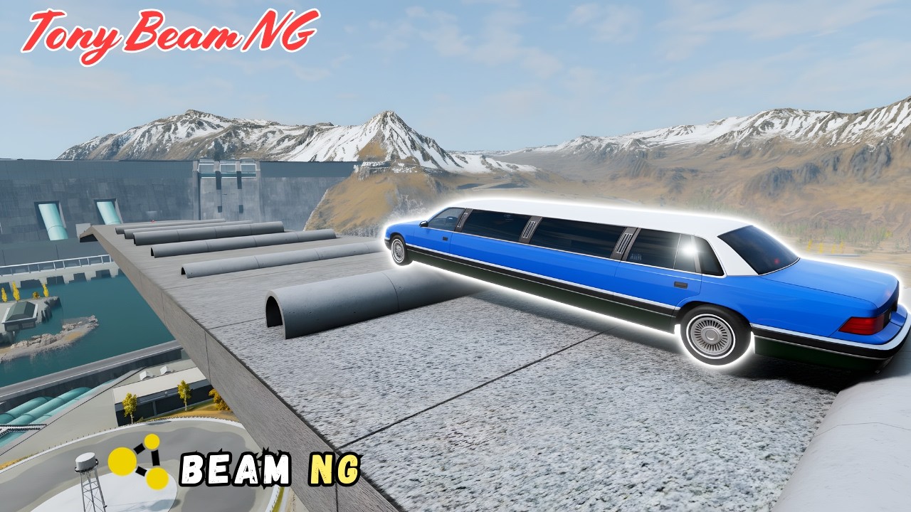 Supercar vs PIPE BRIDGE! Beam NG Drive