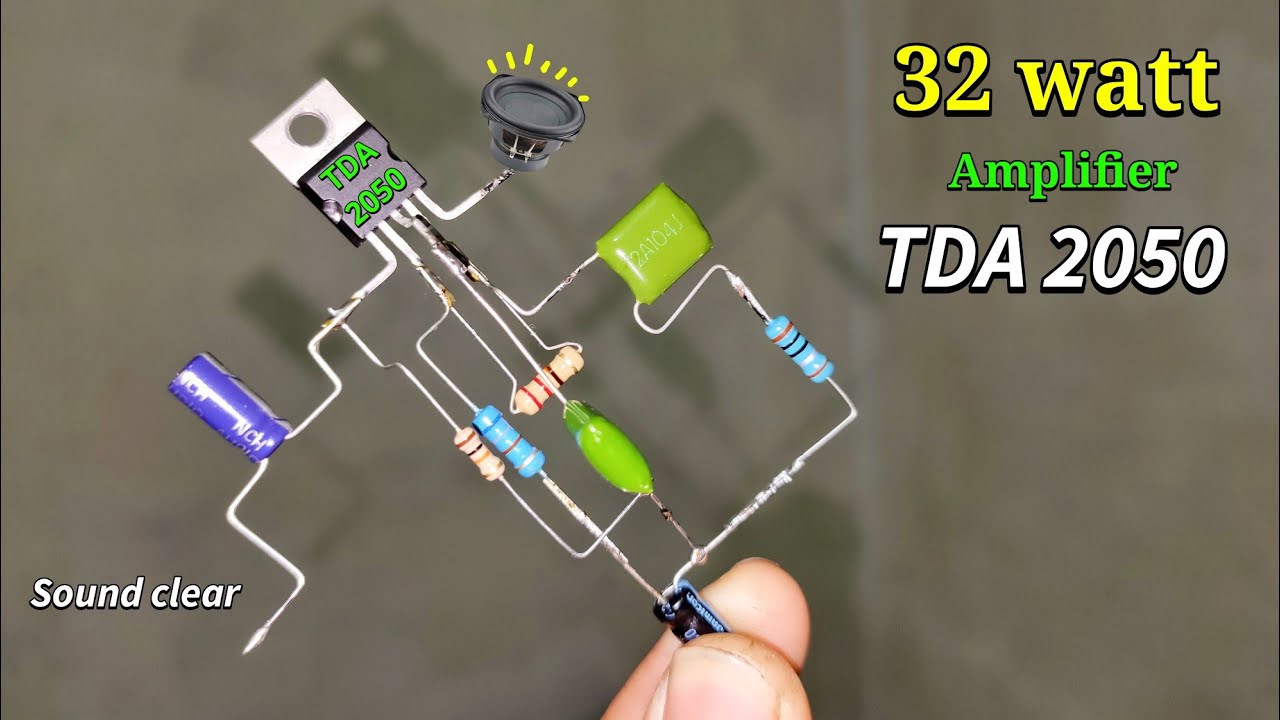 32 watt audio amplifier ic TDA 2050 suaranya jernih dan bassnya glerr