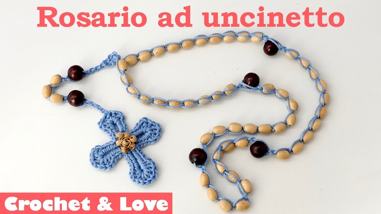 Tutorial rosario ad uncinetto - croce rigida (sub. Eng. y Esp.)