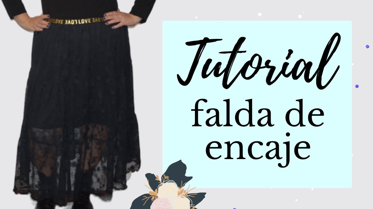Tutorial falda de encaje con vuelo