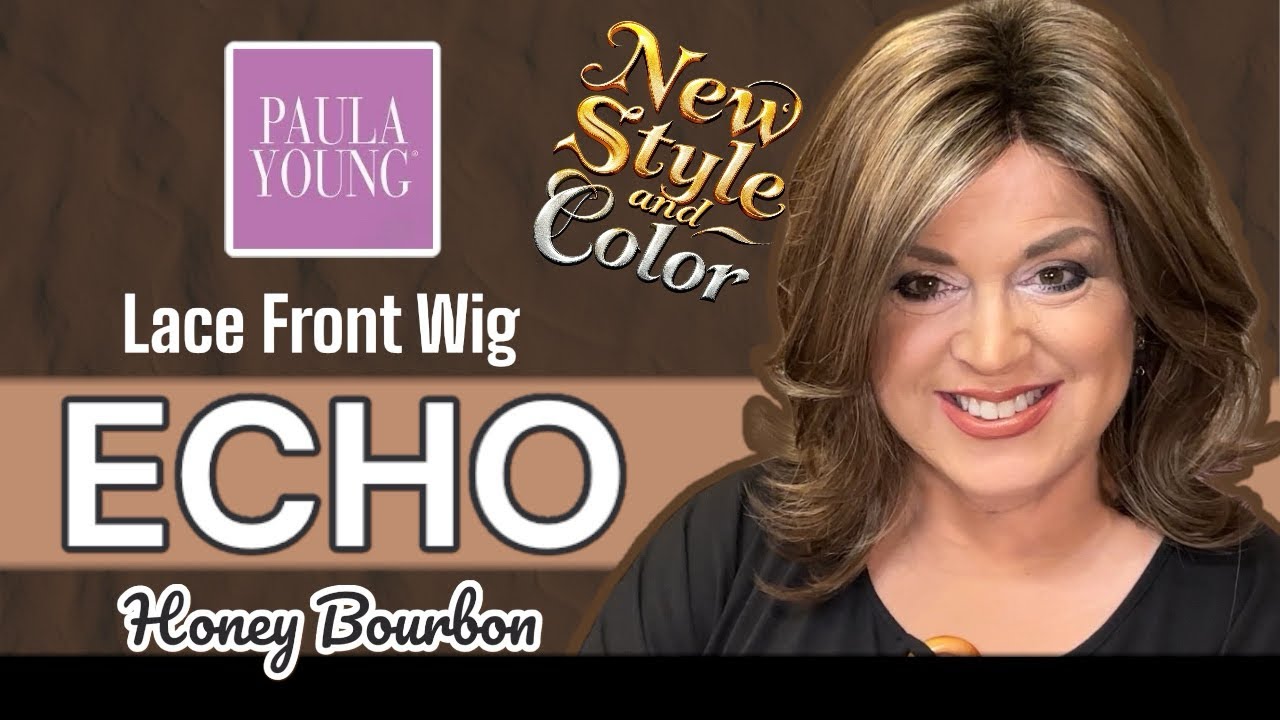 Echo by Paula Young: Flattering Face-Framing Layers & Glam Blow-Out Look with a No-Show Lace Front!