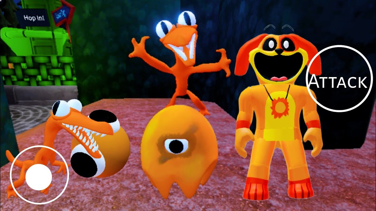 Playing As Orange Vs Orange Lookies Vs Stinger Flynn Vs Dogday In Rainbow Friends 2 Full Gameplay