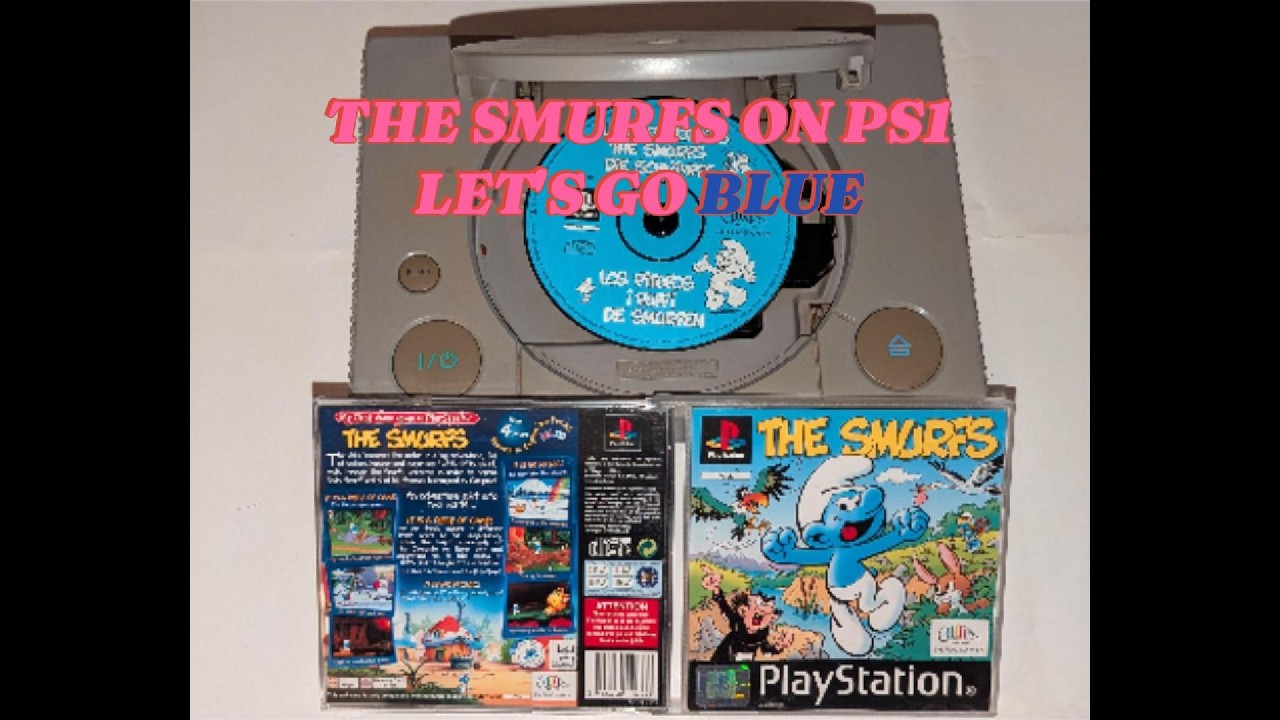 TURN BLUE THE SMURFS RETRO REVISIT GAMEPLAY WITH COMMENTARY PLAYSTATION ONE PLATFORMER GAME PS ONE