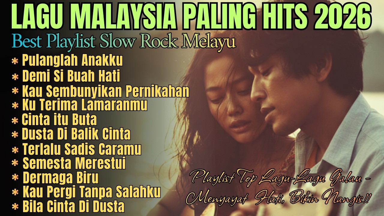 FULL ALBUM LAGU SLOW ROCK MALAYSIA TERBARU PALING POPULER | TRENDING 2026