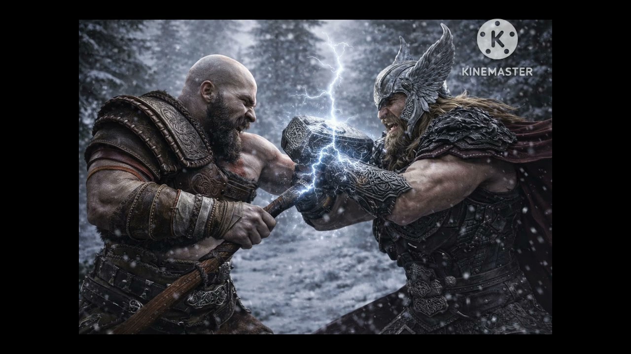 god of war 5 Ragnarok revolution Thor  Kratos theme 
