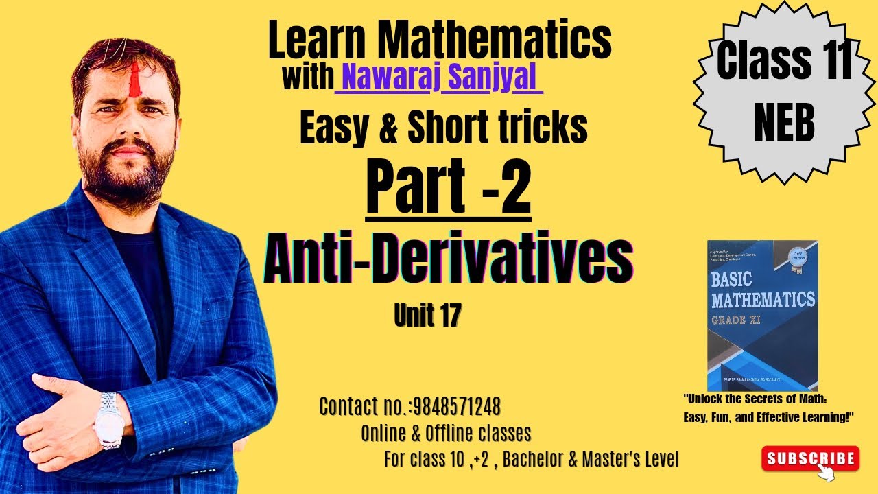 Class11 Antiderivatives PART 2
