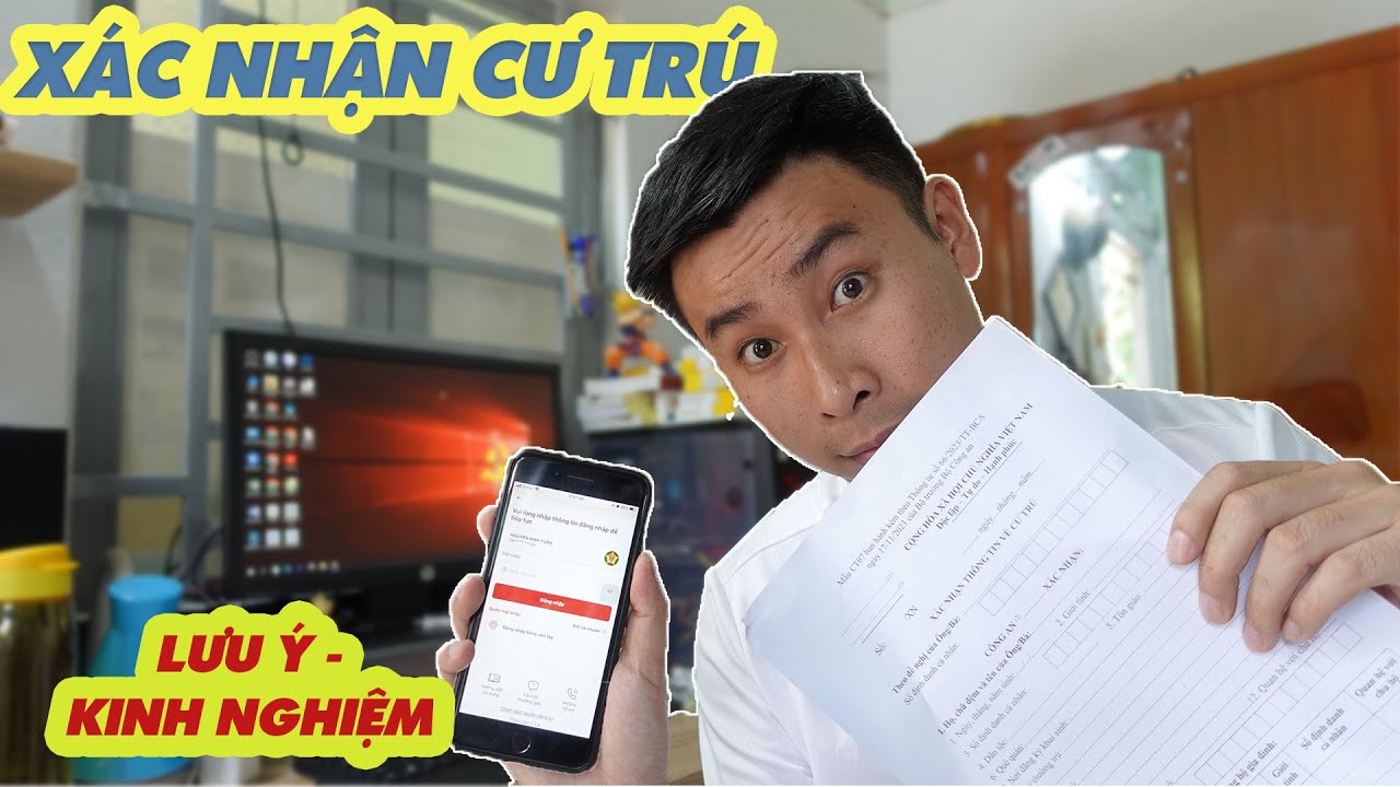 XIN GIẤY XÁC NHẬN THÔNG TIN VỀ CƯ TRÚ THÀNH CÔNG 100%