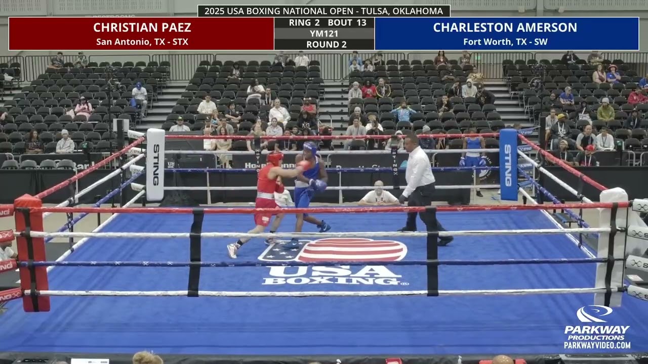 USAB 25 NO 920 Ring 2 Bout 13 Christian Paez Charleston Amerson YM121C