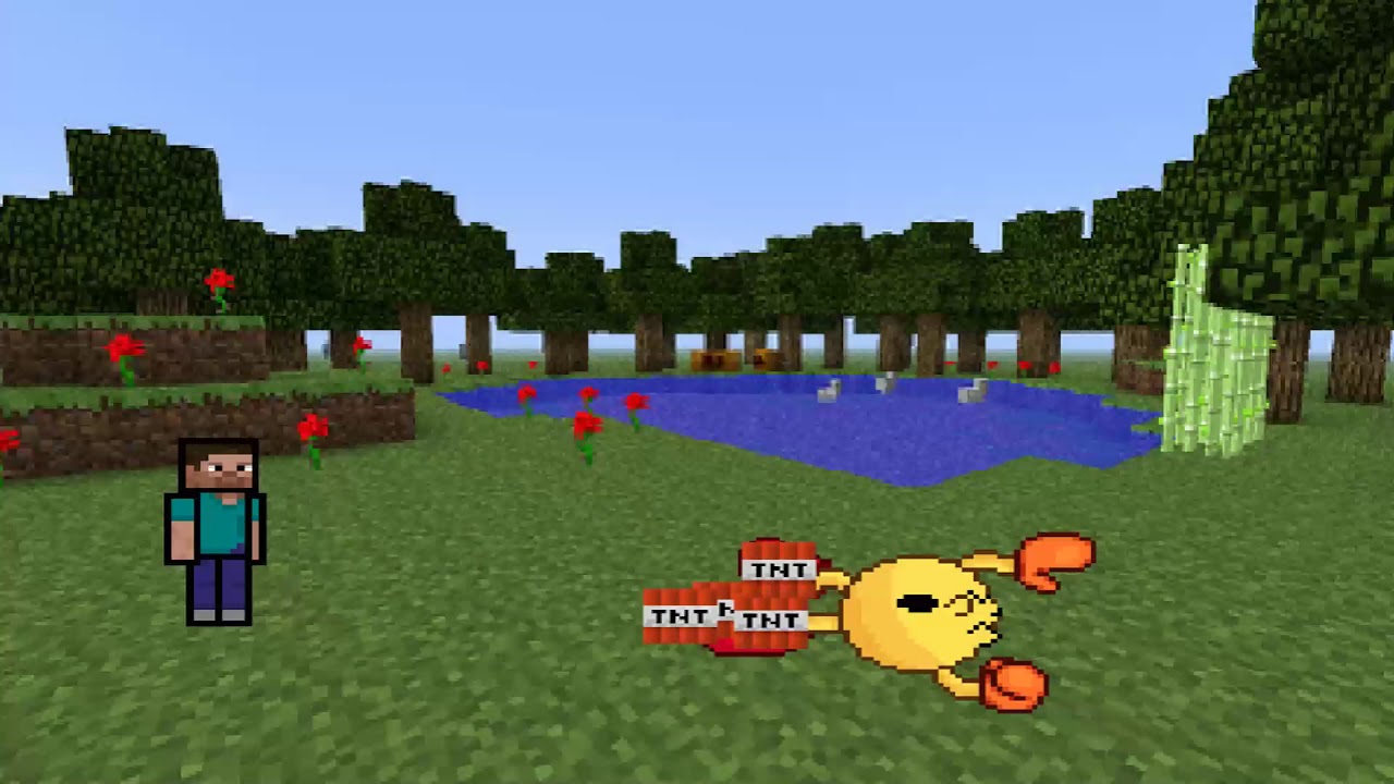 PacMan vs Steve  Super Battles Assault B FreddyRemixes PAC MAN CLONE BROWSER ONLINE ON Scratch MIT E