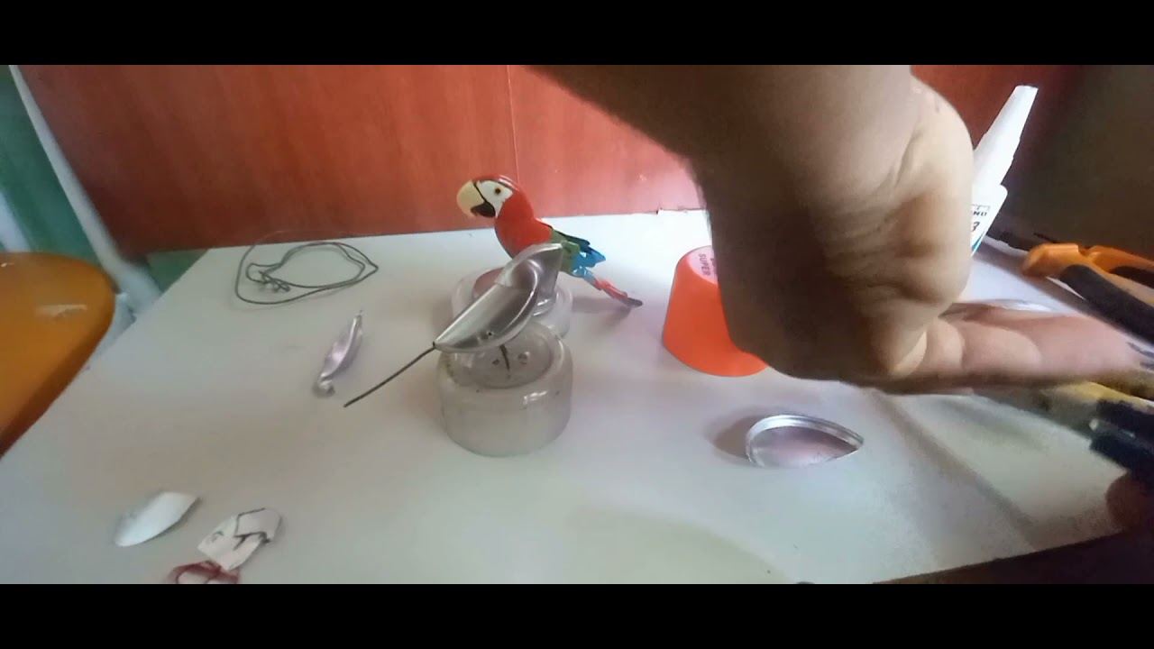 Porto  Arte miniaturas, passo a passo como fazer uma arara de latinha