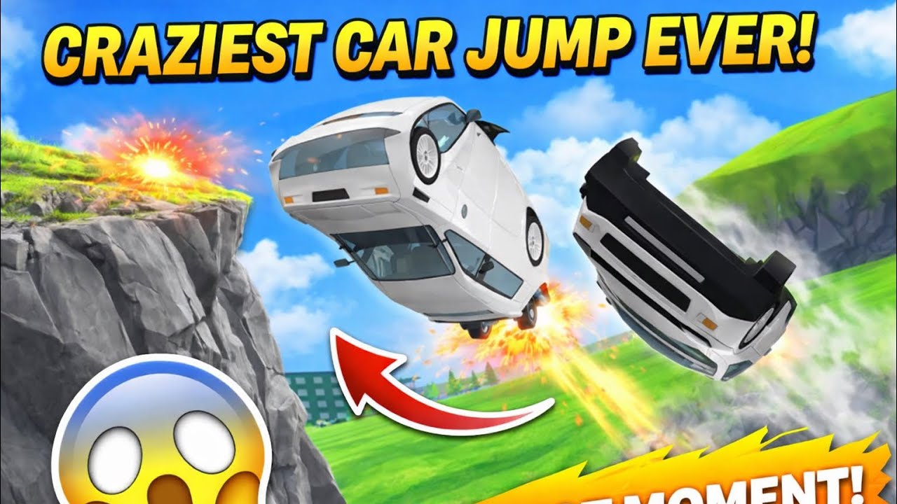 SaBse crazy Car Jump Ever!|| Dudes Theft Wars New Gameplay ||
