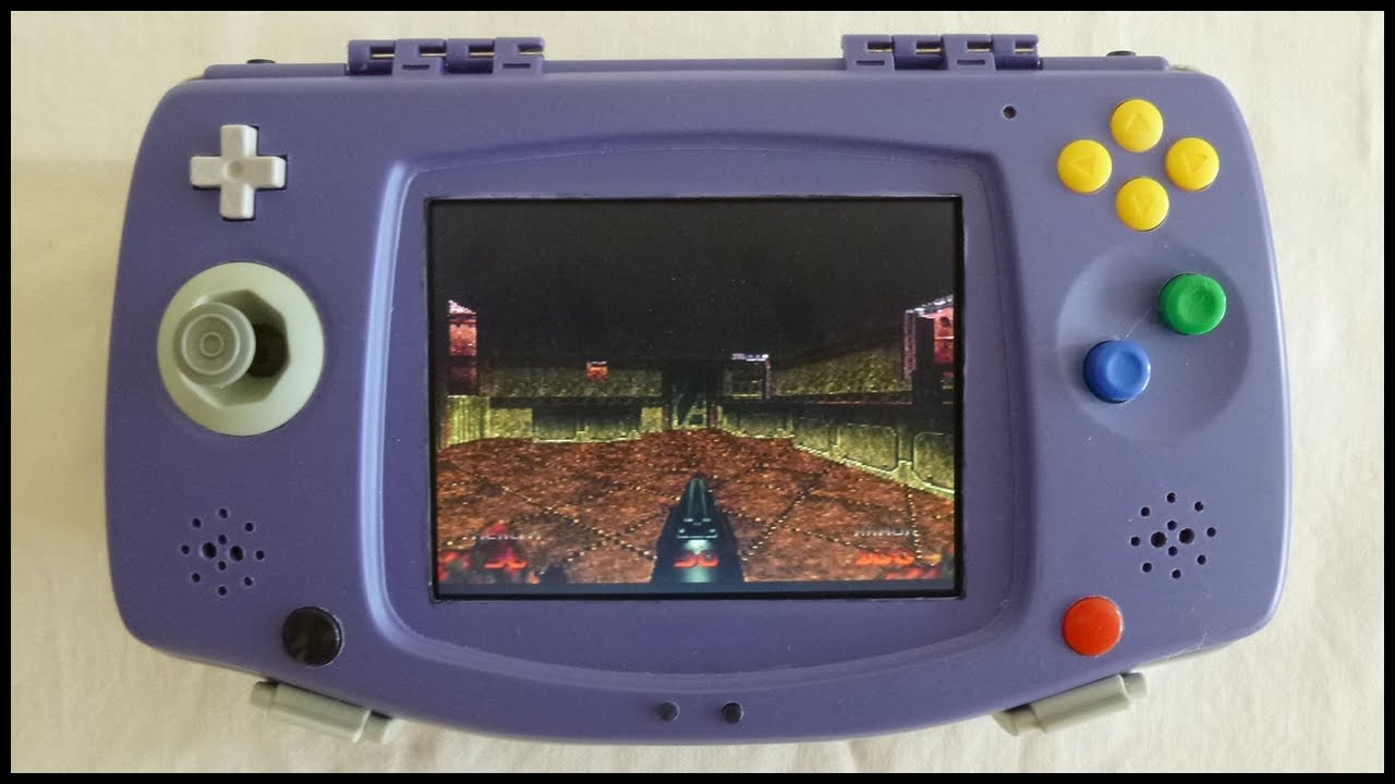 N64 handheld portable in a GBA Organizer