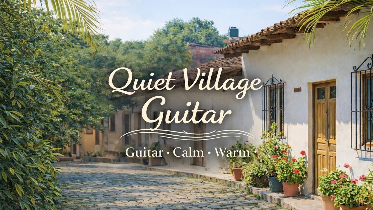 Quiet Village Guitar | Calm Acoustic Guitar Music for Relaxation & Focus (50 Min)