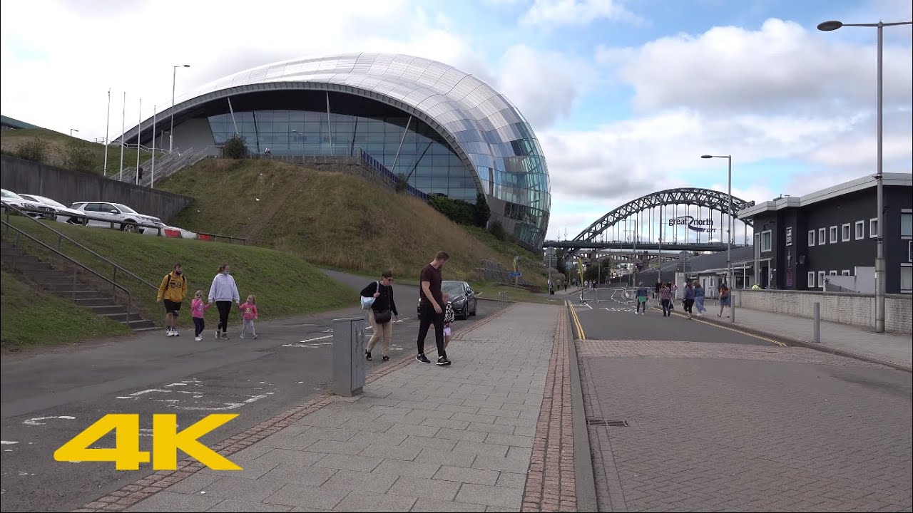 Gateshead Walk: Town Centre【4K】