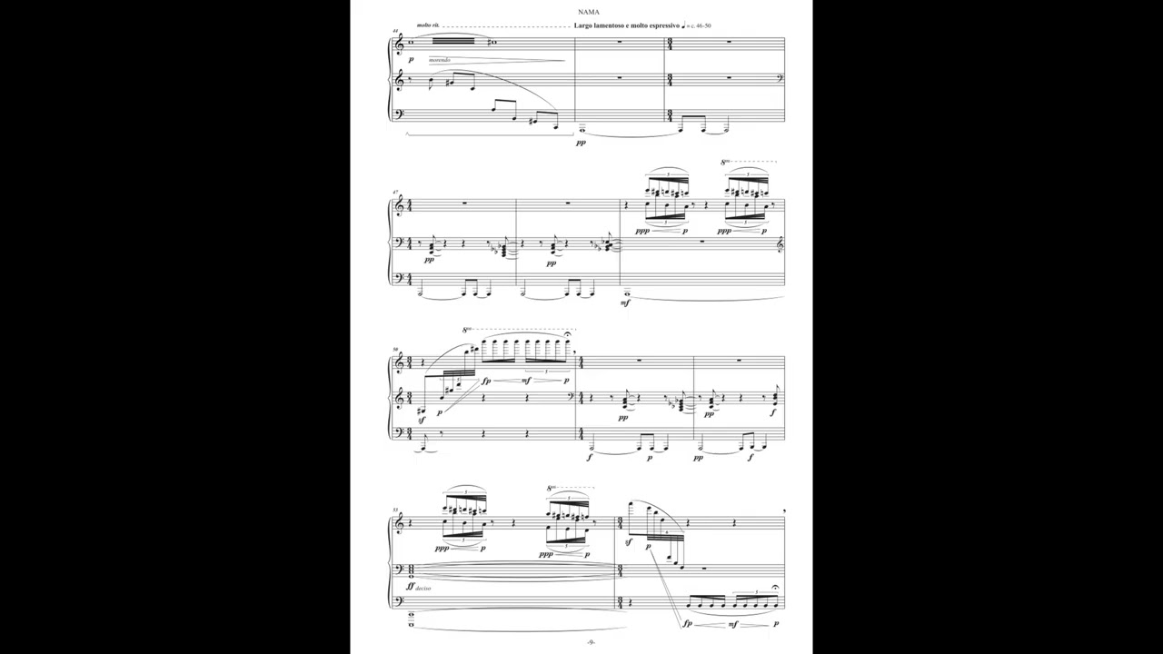 Euripides Bekos | NAMA (for solo piano)