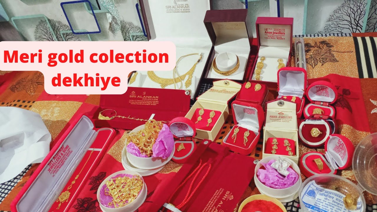Meri gold collection (wedding jewellery@archana.nitya vlog)