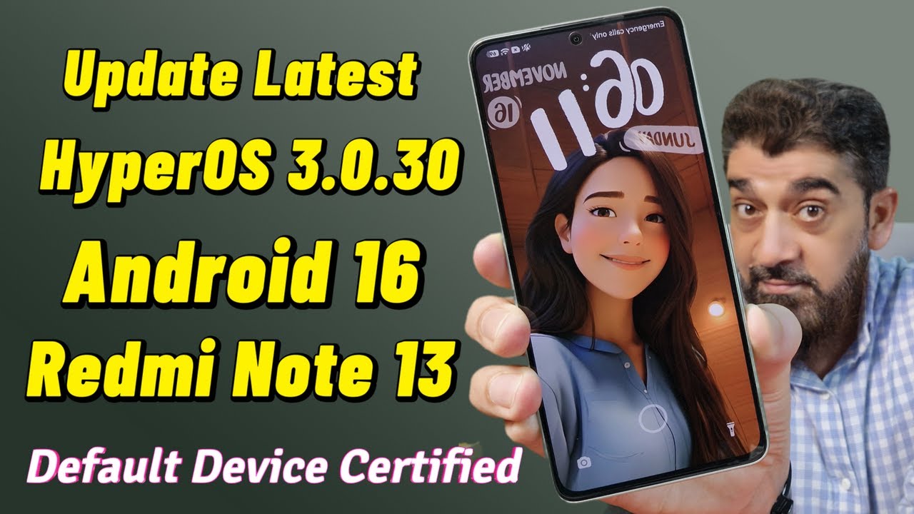 Установите последнюю версию HYPEROS 3.0.30 A16 на Redmi Note 13 #последняя версия #обзор #hyperos...