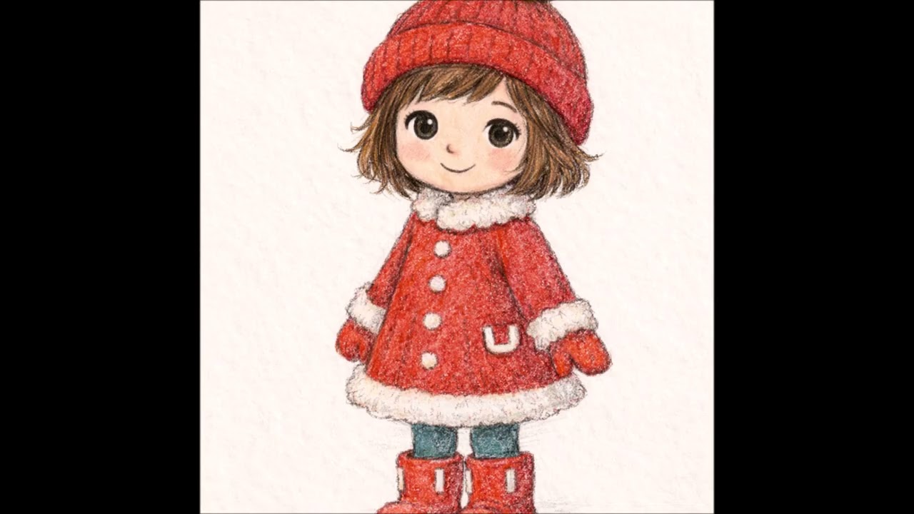 Winterspuren im Schnee mit Pinni
