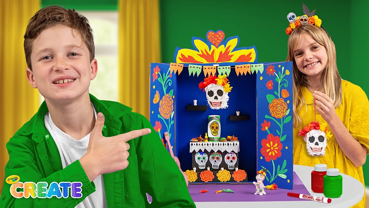 Colorful D&iacute;a de los Muertos Party Crafts 🎨 | Celebrate with Scribble Scrubbies!