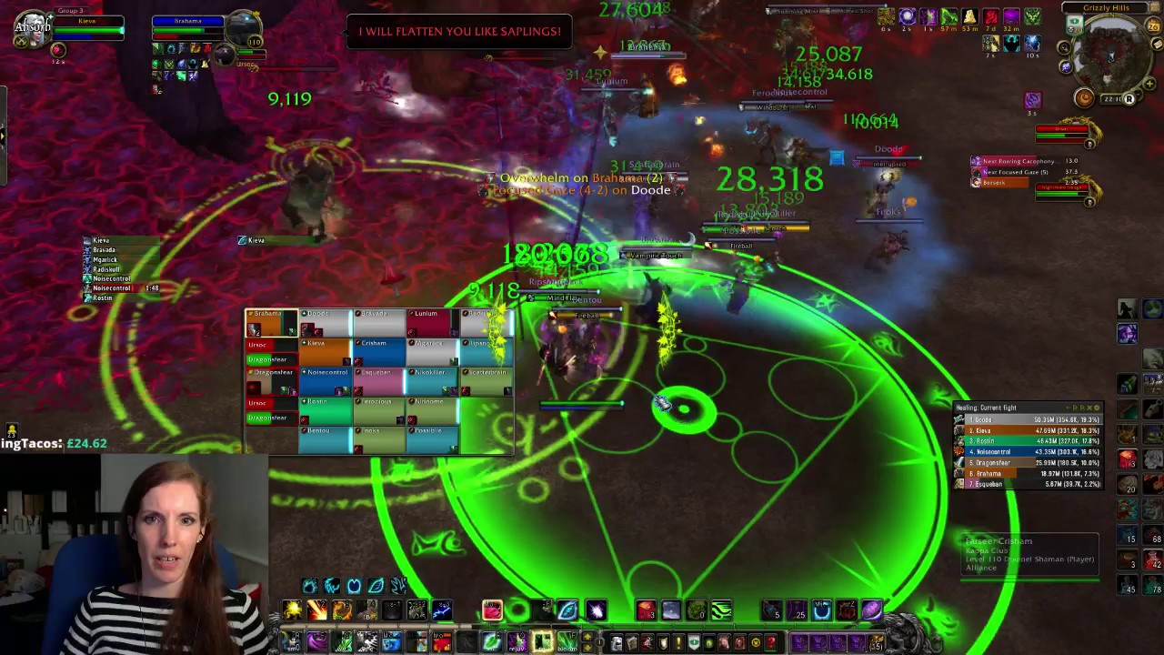 WoW Legion - Ursoc Mythic. The Emerald Nightmare. Resto Druid PoV.