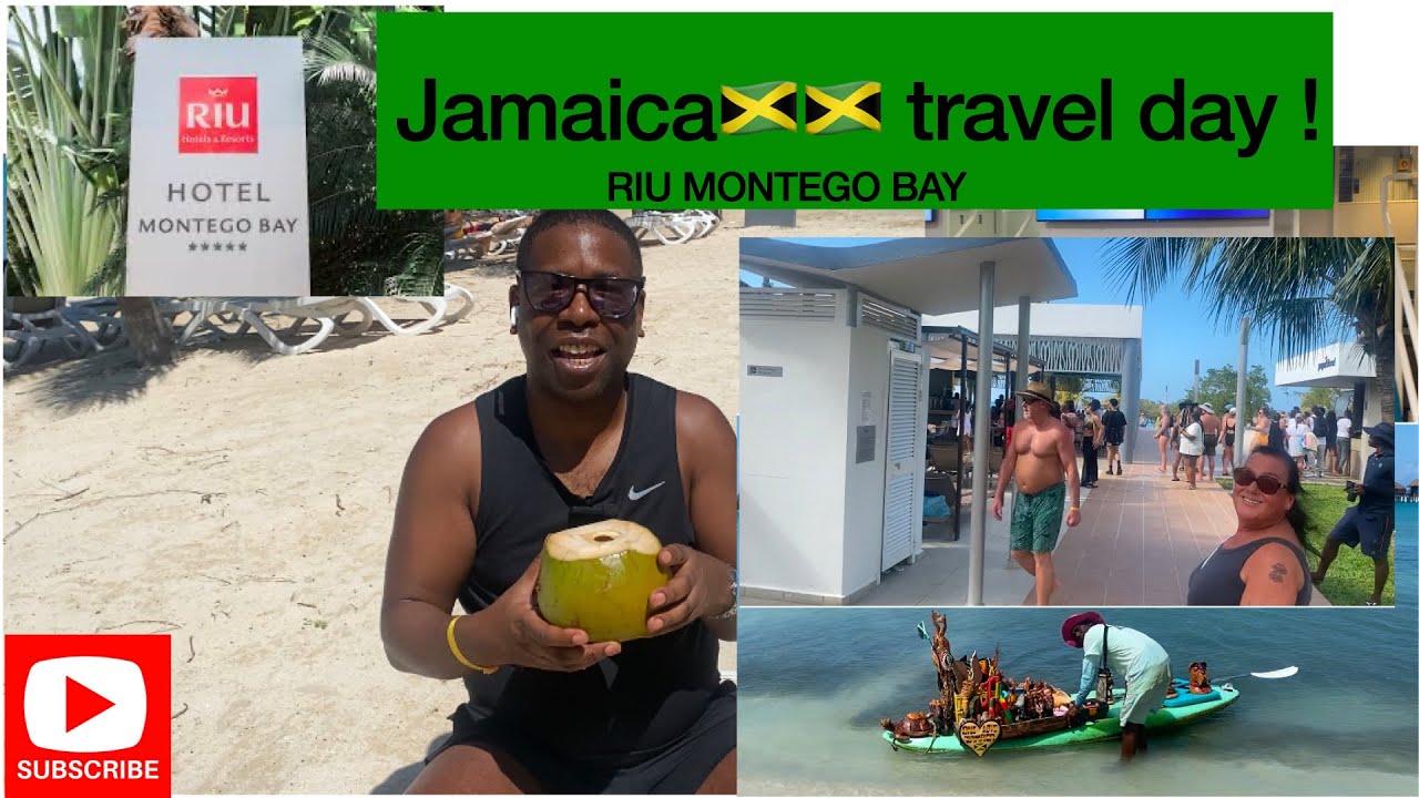 JAMAICA TRAVEL DAY PT 1 RIU MONTEGO BAY HOTEL !! 🇯🇲 2025