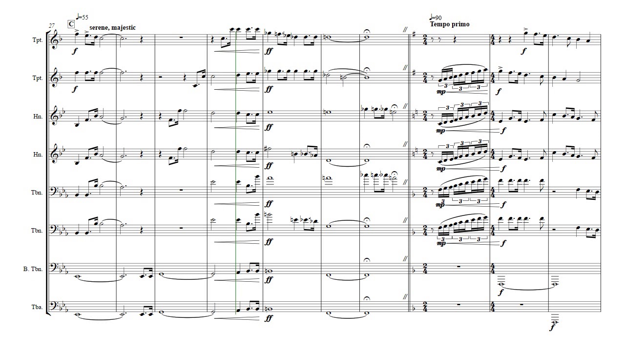 Joy to the World. Arrangement for brass group by Luis Acosta.