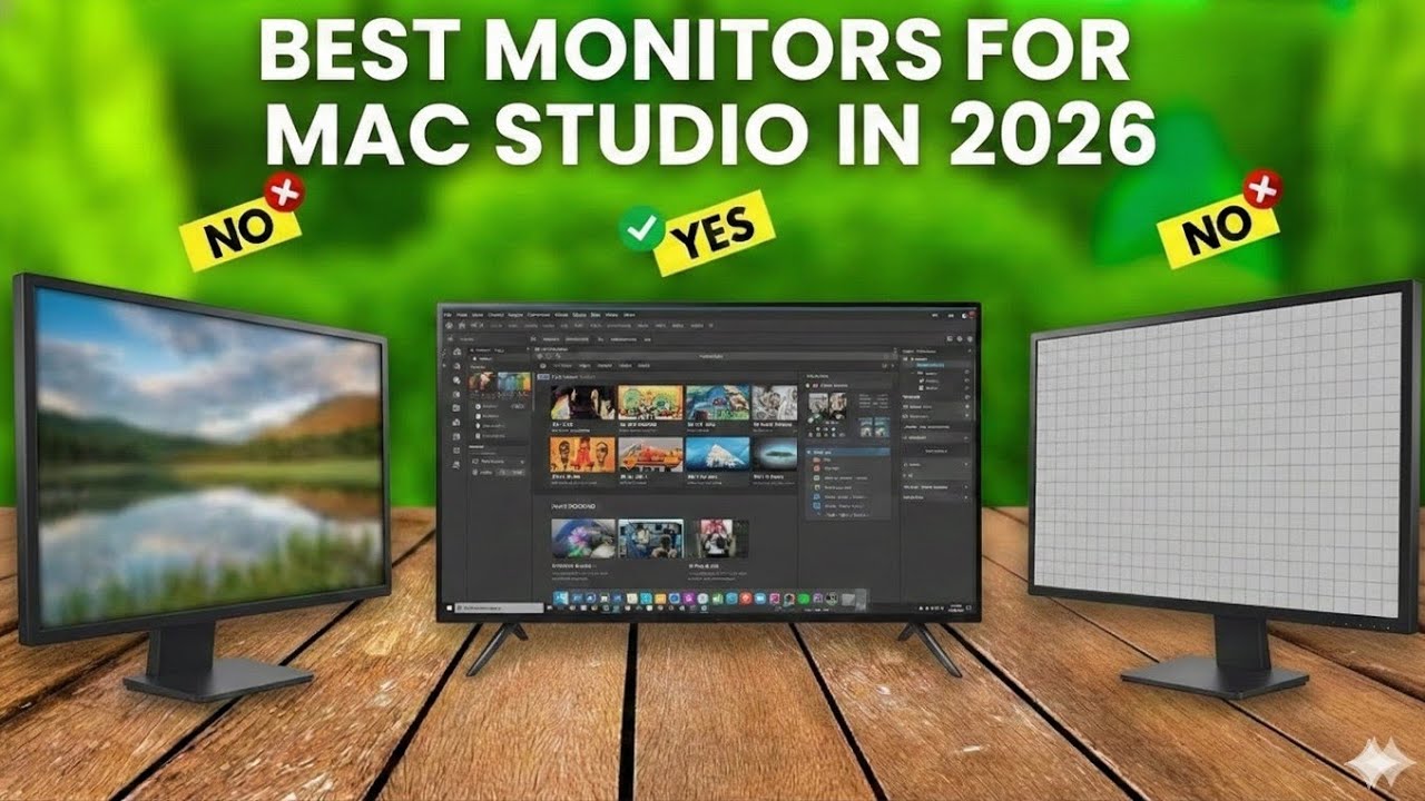 ✅Top 5 Best Monitors for Mac Studio in 2026 - Complete Setup Guide!