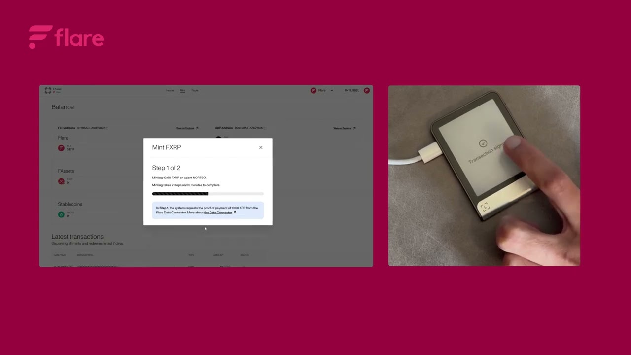 How to Mint and Redeem FXRP on Flare with Ledger