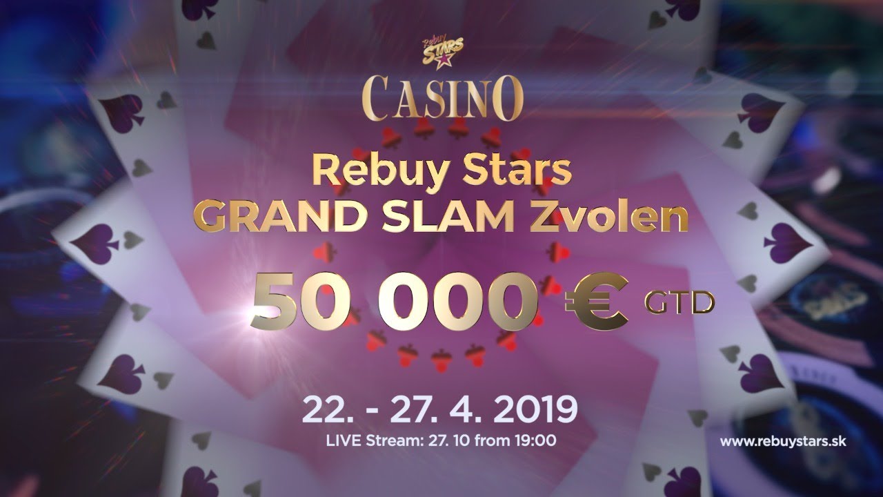 Livestream: 🇸🇰 Rebuy Stars GRAND SLAM Zvolen 50.000€ GTD – Final Day – 27.10.2019