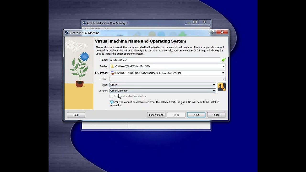 AROS One  VirtualBox Install
