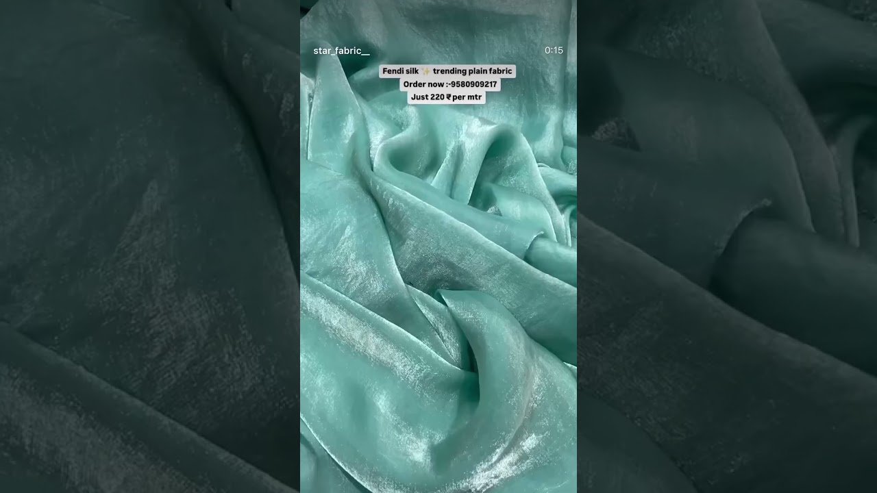 Fendi silk ✨ trending plain fabric  #dressmaterial #fashion #clothingfabric #fabric