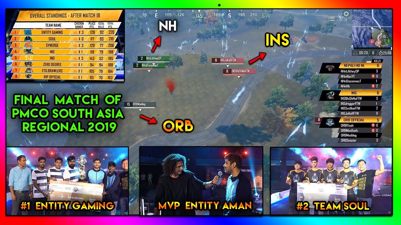 FINAL match of PMCO South Asia Regional 2019 || Final Result + Celebration || Highlight #123