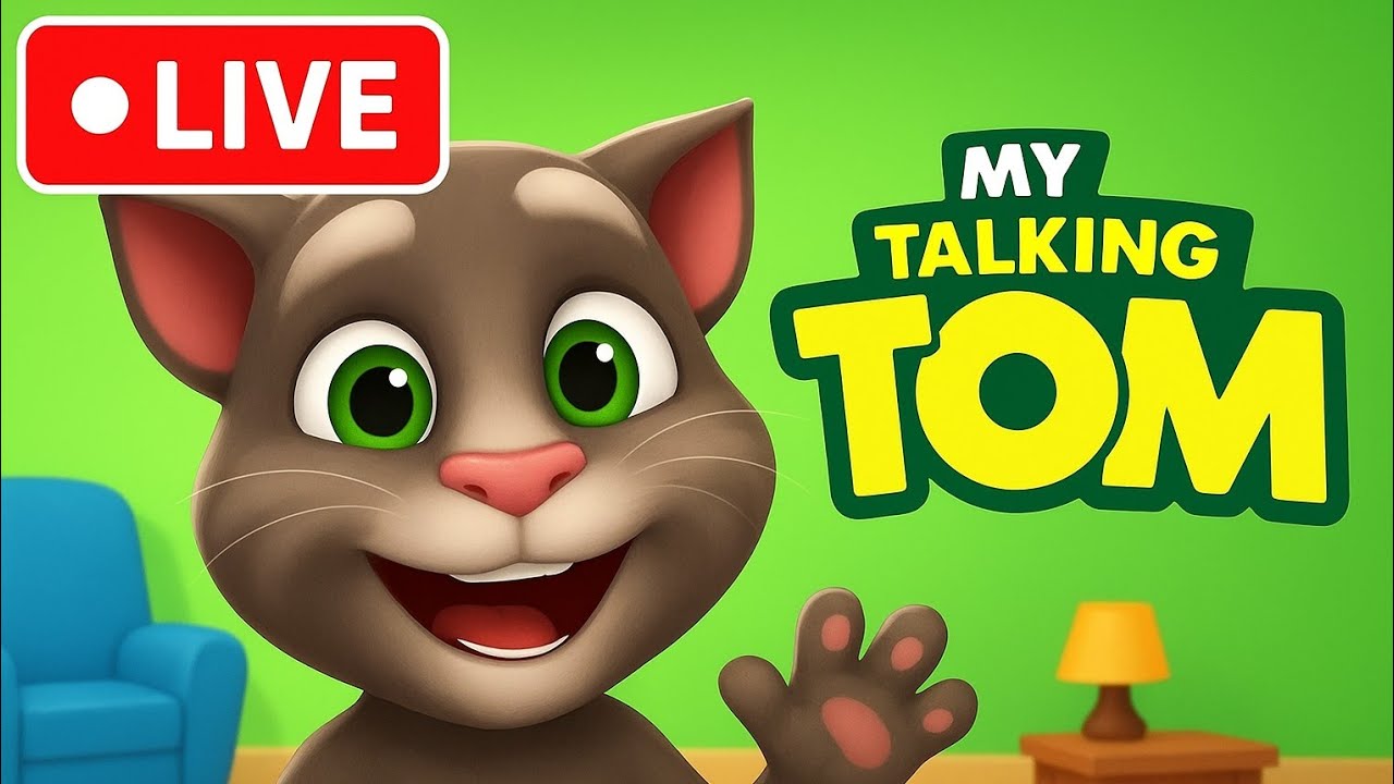 🐱 TALKING TOM LIVE! Fun Mini-Games & House Party! 🎮 (Interact with Me)