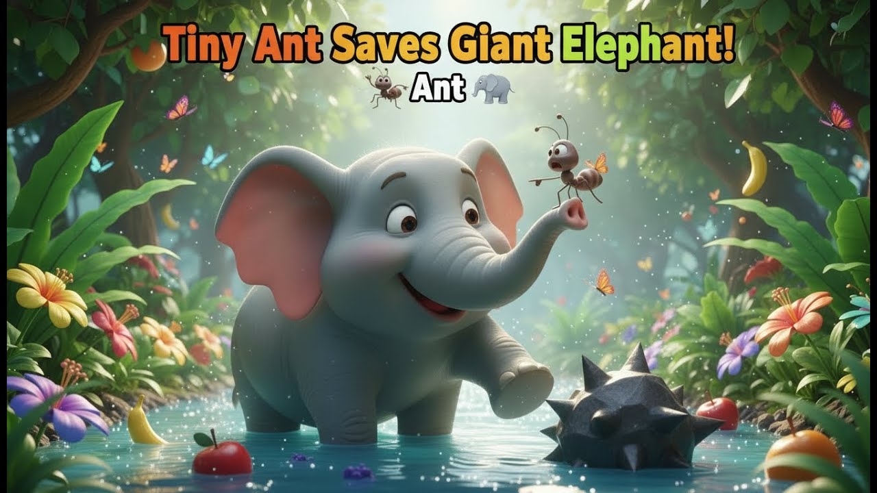 The Magical Song of the Elephant and the Ant | Fun Kids Story & Friendship Lesson 🐘🐜🌈