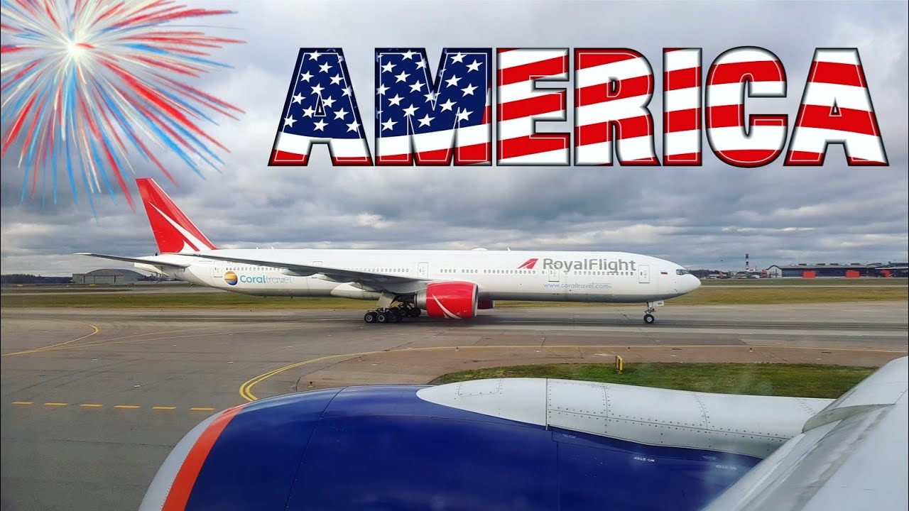 Перелёт в США из России. ✈🗽🇺🇸 /  🇺🇸🗽✈ Our flight from Russia to the USA.