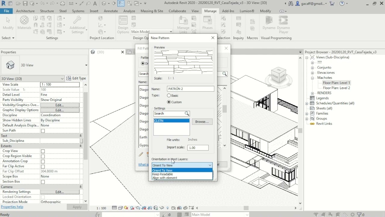 43_Patrones de Relleno en Revit (Ashurado / Hatch)