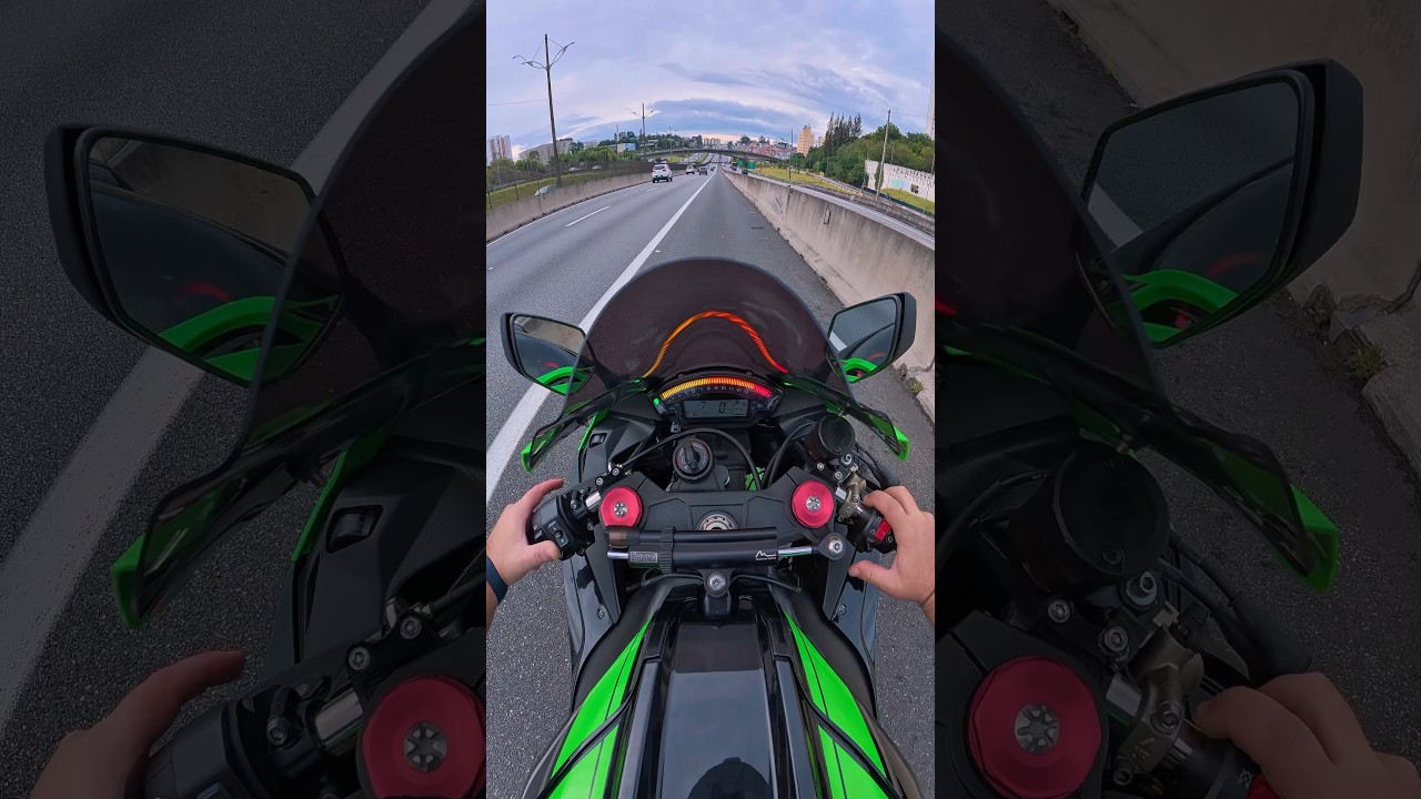 Controle de Largada Kawasaki Zx10R funcionando na pr&aacute;tica #kawasaki #automobile #motovlog #zx10r