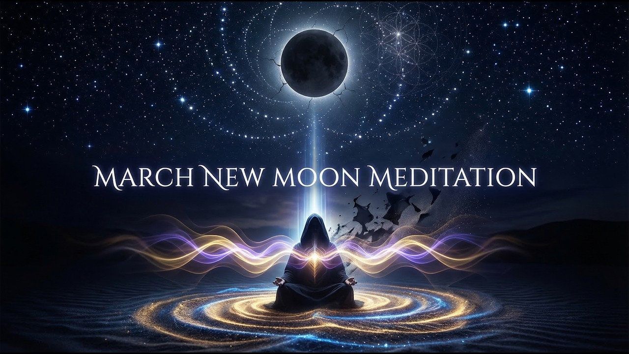⚡🌑MARCH NEW MOON MEDITATION ✨ | POWERFUL RESET, INTENTION SETTING & MANIFESTATION ACTIVATION✨🌍