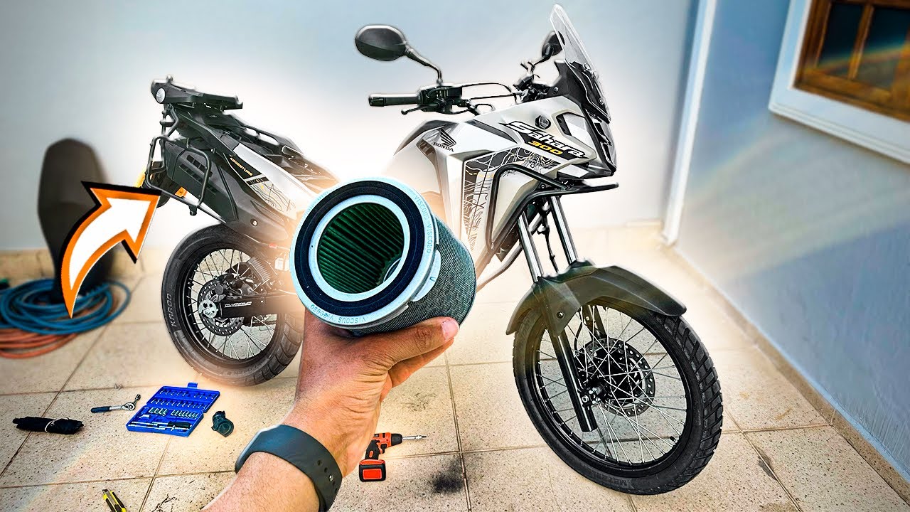 TIREI O FILTRO DA XRE 300 SAHARA 0KM OLHA SÓ O SOM
