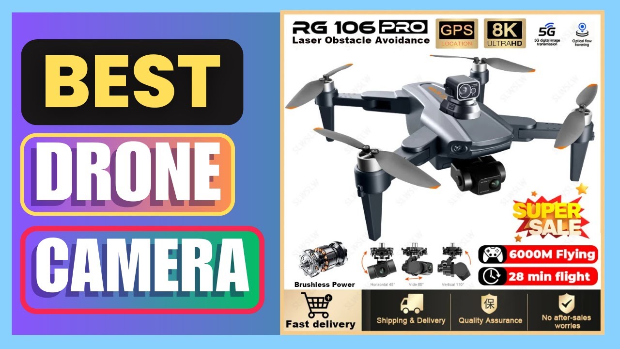 Best 2024 NEW RG106 PRO Drone 8K Professional Dual Camera