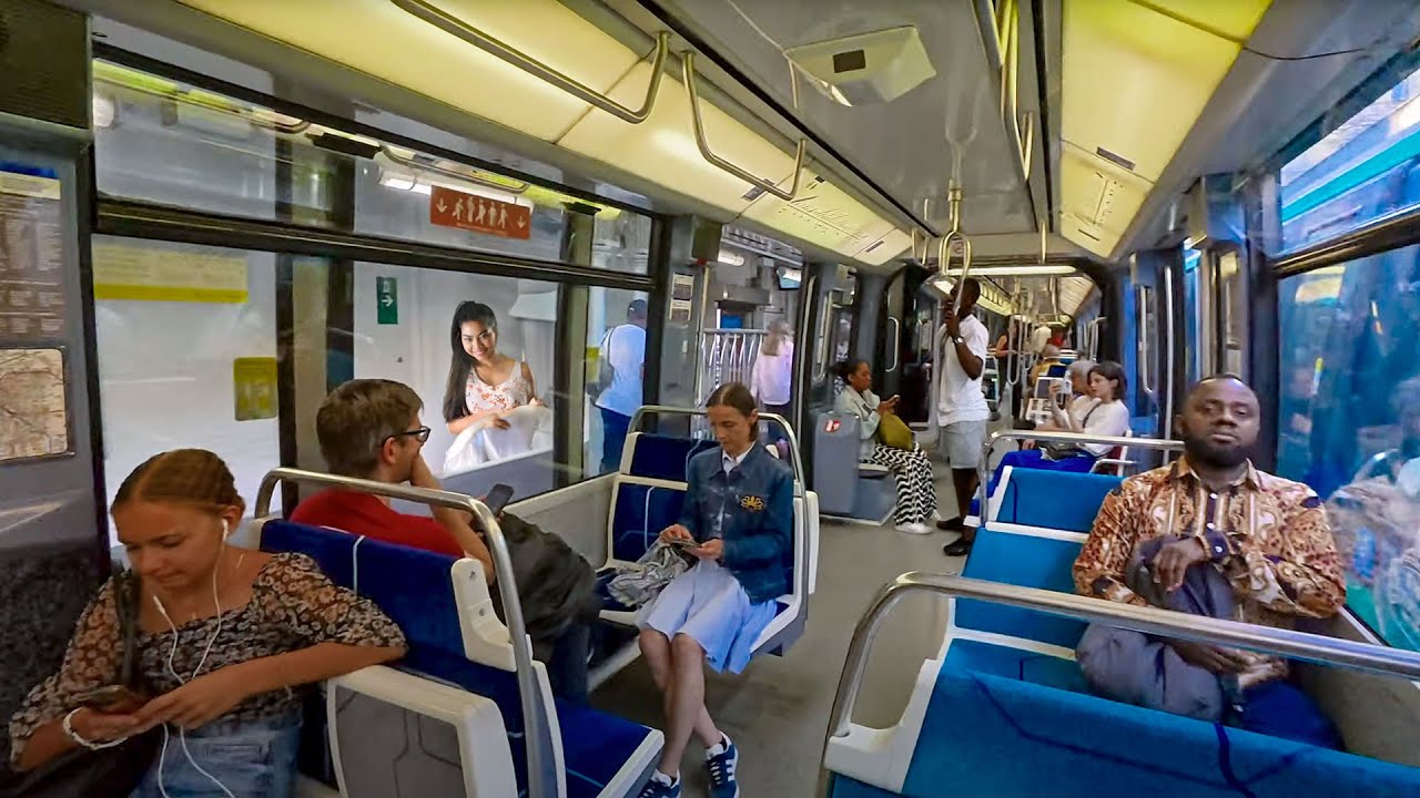 Paris Metro line 6. Passy to Bercy. The oldest metro line in Paris