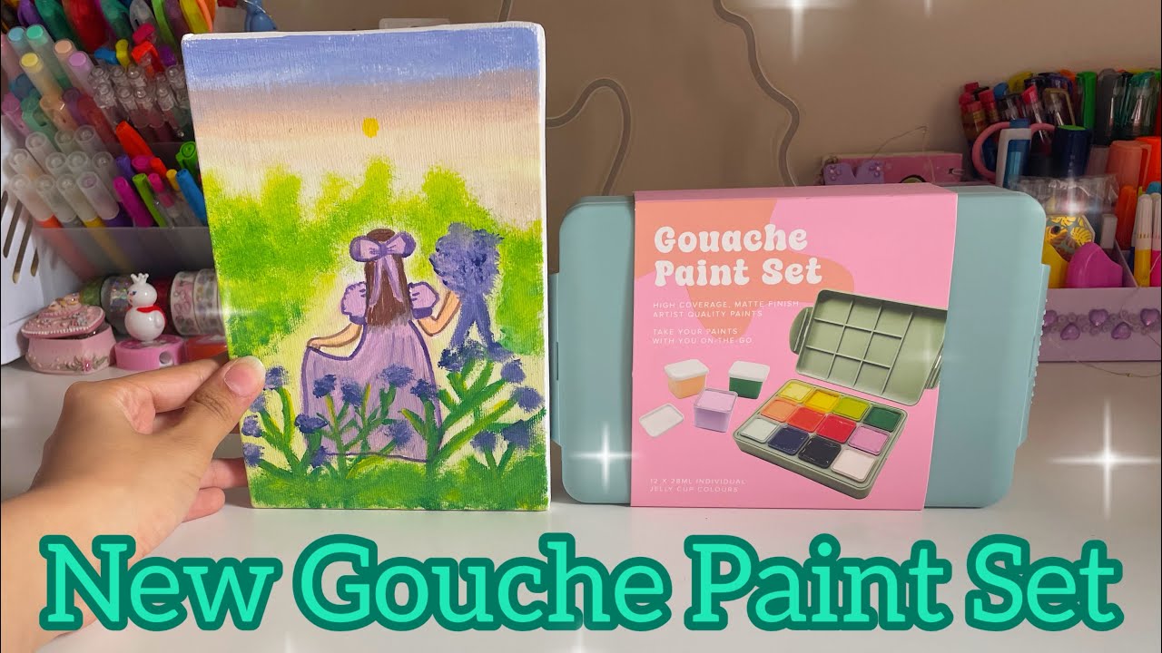 Unboxing New Gouache Paint Set #viral #paint #art 
