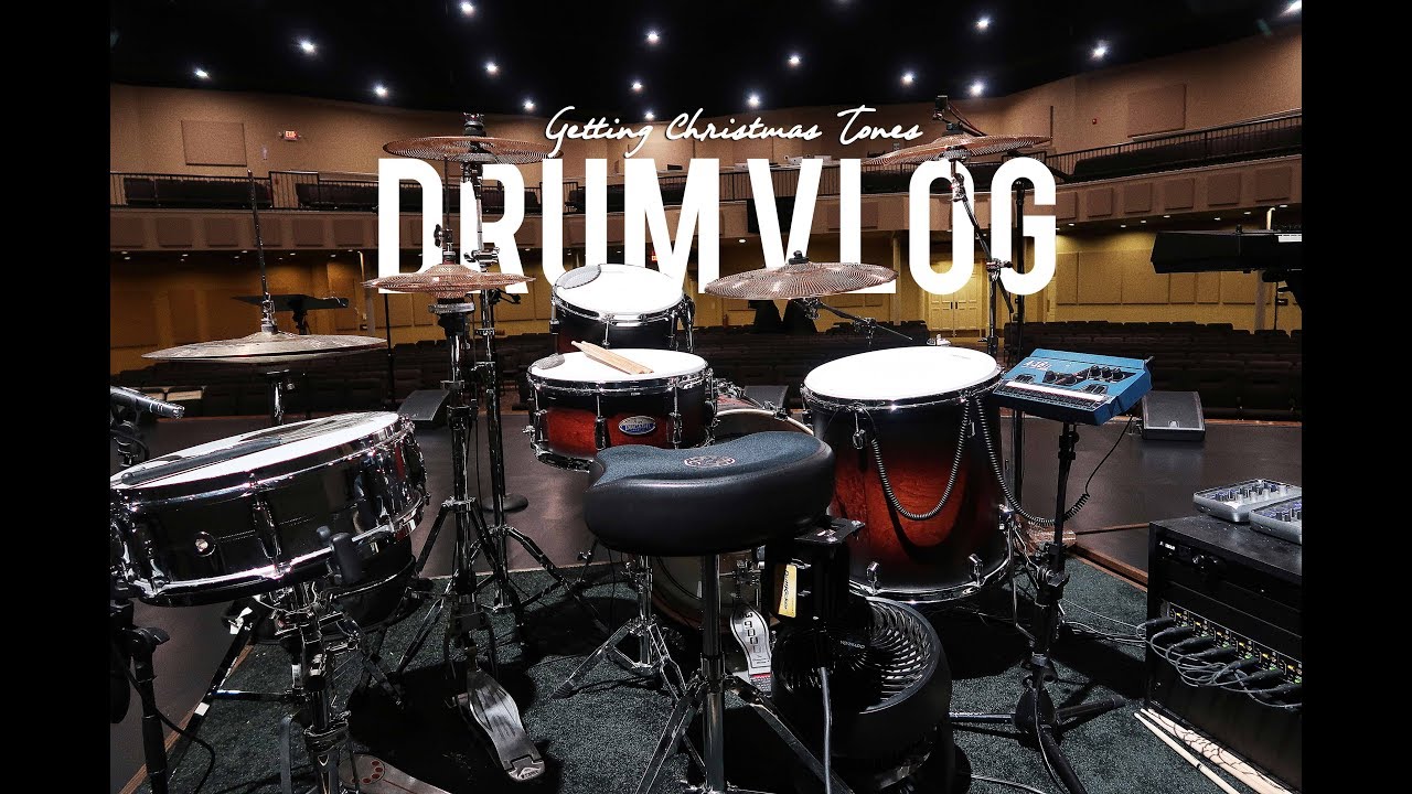 Drum Vlog // 😱😱 Electric Drums!? Dialing in tones for a Christmas Concert with John Mahoney