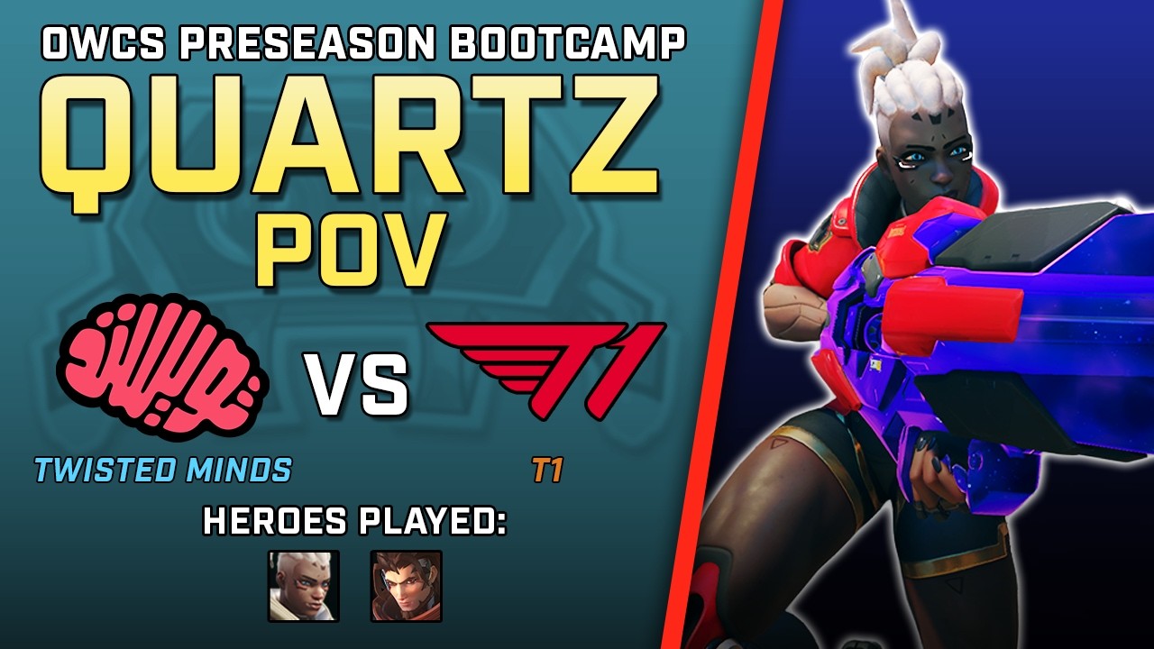 [ Quartz ] Utter Destruction on Sojourn | Twisted Minds vs T1 | OWCS Preseason Bootcamp