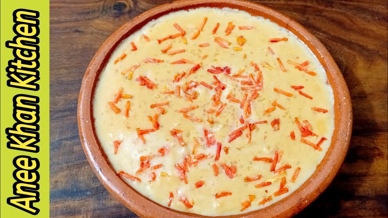 Rabri Gajrela Kheer Recipe By Anee Khan I Rabri Kheer Recipe | Kheer Recipe| Rabdi Wali Kheer Recipe
