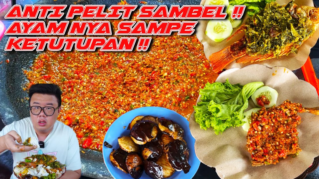AGAK LAEN... BELI AYAM GEPREK DI SINI DAPET SAMBEL SUPER BERLIMPAH!!